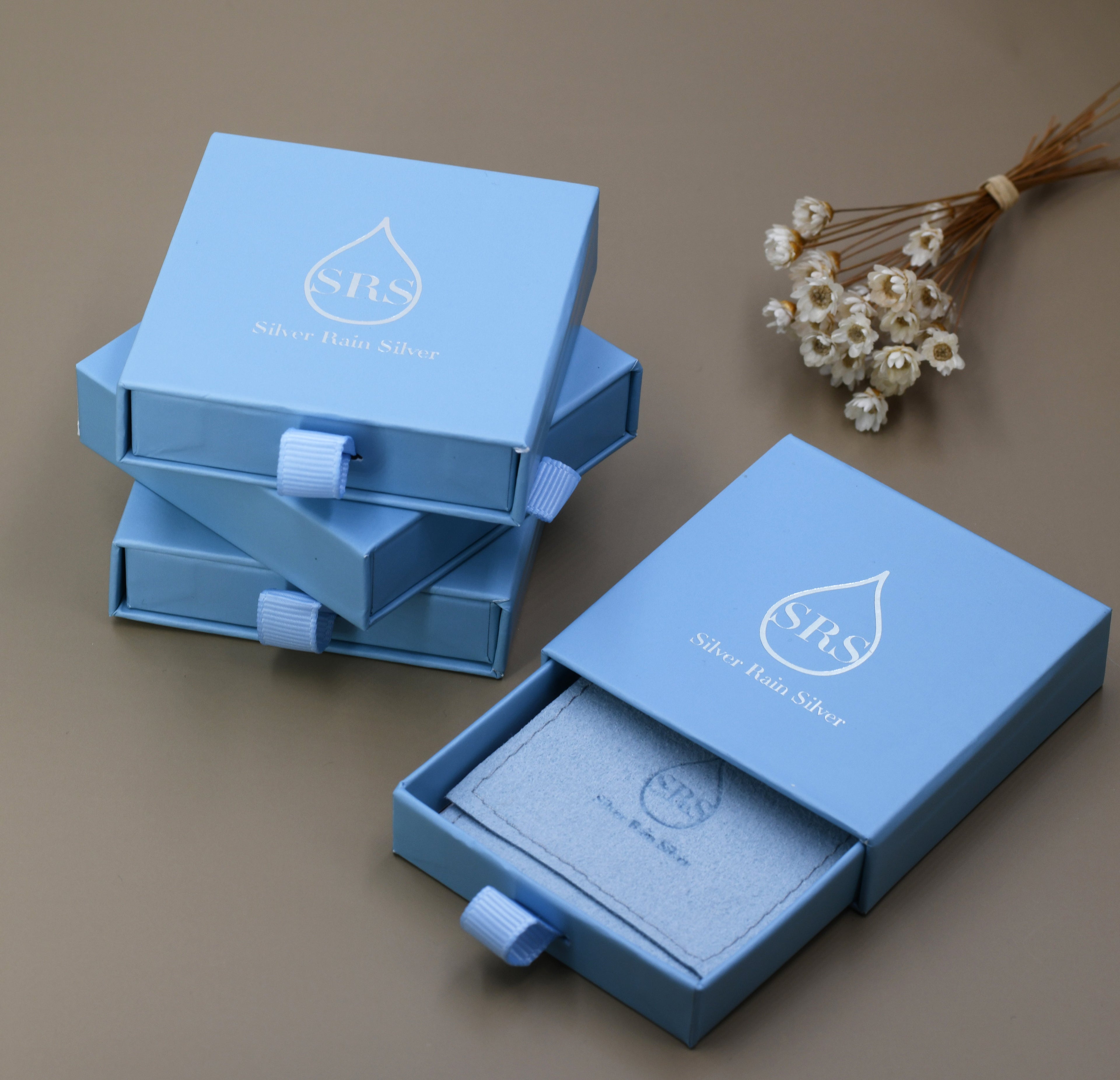 Add on-Elegant Blue Gift Box- with SRS Logo - Jewelry Packaging Box - Perfect for Special Occasions or Jewelry Gifts