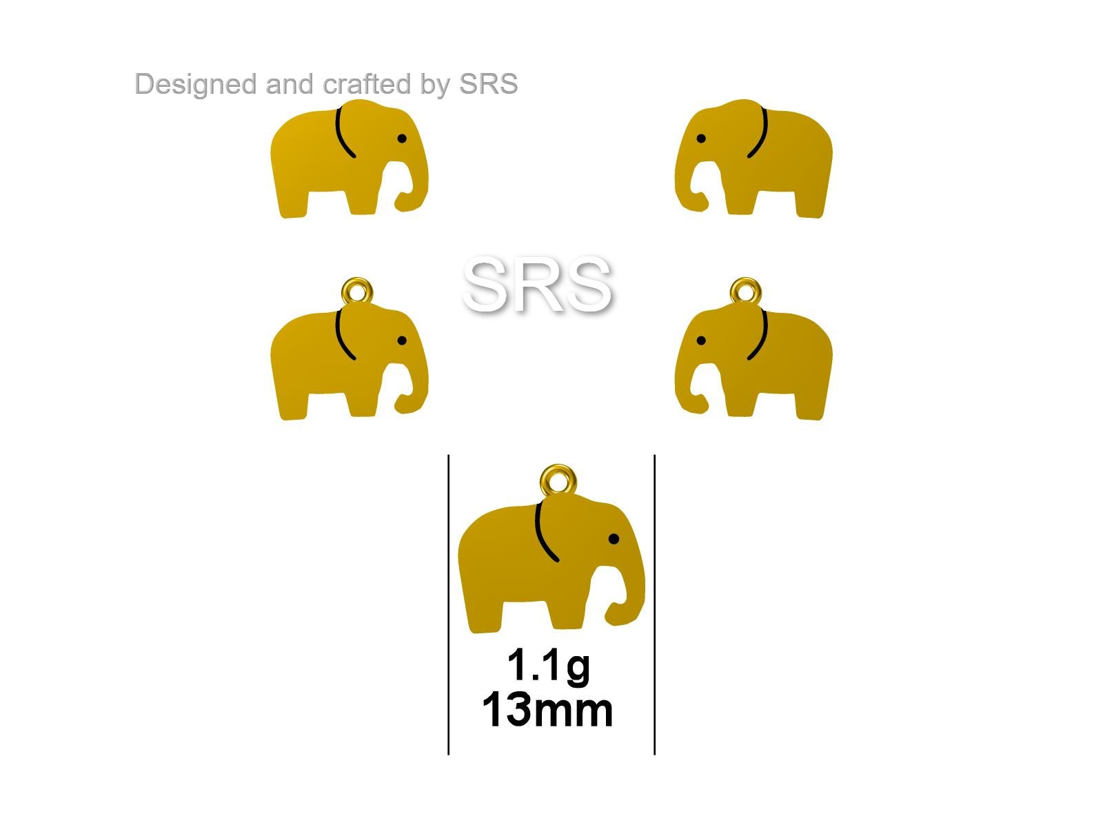 Elephant Necklace and Dangle Earrings in Sterling Silver, Silver Animal Earrings and Pendant, Nature Inspired Jewellery