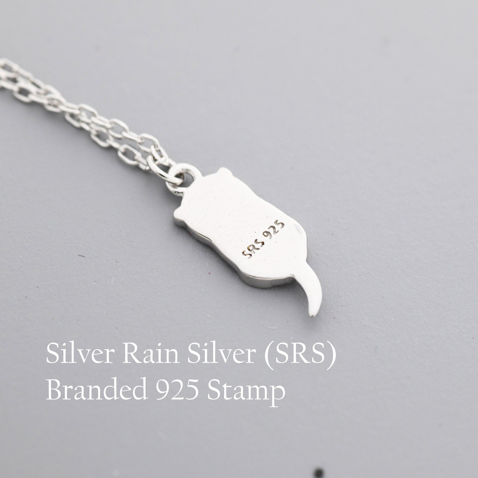 Sterling Silver Otter Stud Earrings and Pendant Necklace Set, Cute Animal Earrings, Gift set with one Gift Box Packing