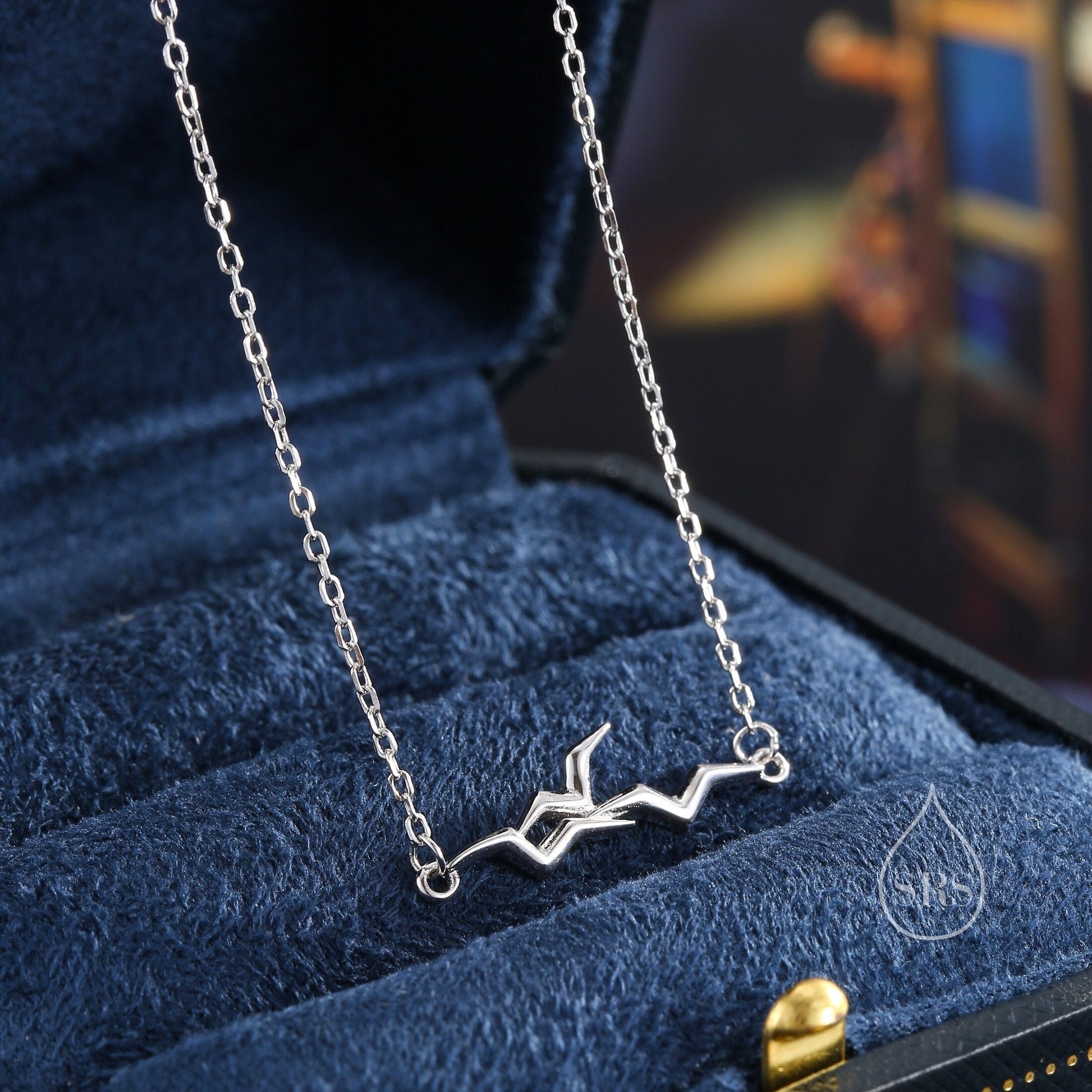 Sterling Silver Tiny Little Albatross Pendant Necklace, Flying Birds, Seagulls, Nature Inspired , Nautical Theme